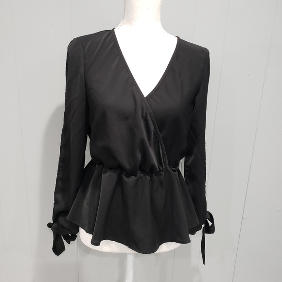 Shein Black Blouse Sz M - Picture 1 of 5